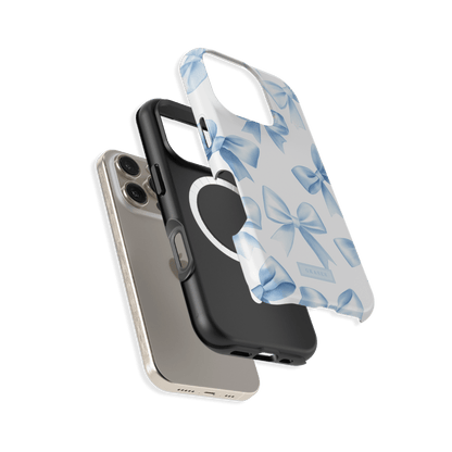 Blue Bow Ribbons Phone Case - Tough Magsafe